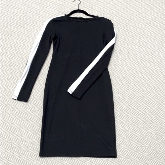 Zara Dresses & Skirts - Little black dress / tunic with white stripes